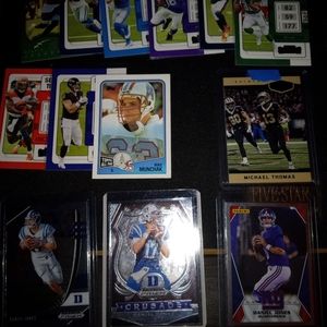 NFL cards/Daniel Jones x3 one Michael Thomas ssp